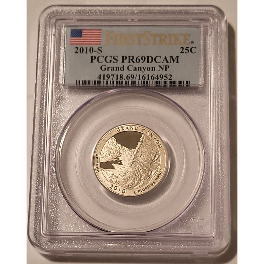 2010 S Clad Grand Canyon NP Quarter Proof PR69 DCAM PCGS First Strike
